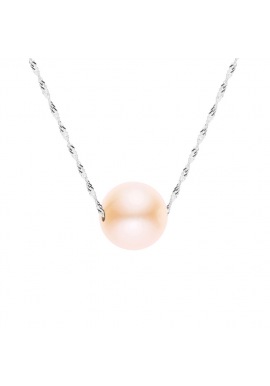 Collier Chaine Singapour en Or Blanc