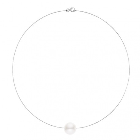 Collier Câble en Or Blanc
