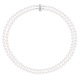 Collier Double Rang Prestige de   - Fermoir Cylindrique Argent Massif