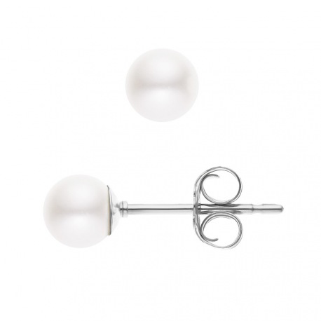 Boucles d'Oreilles en Or Blanc