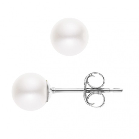 Boucles d'Oreilles en Or Blanc