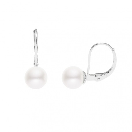 Boucles d'Oreilles en Or Blanc