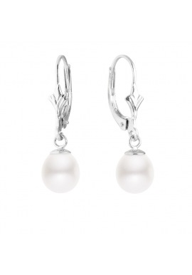 Boucles d'Oreilles en Or Blanc