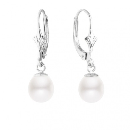 Boucles d'Oreilles en Or Blanc