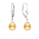 Boucles d'Oreilles en Or Blanc