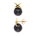 Boucles d'Oreilles - Motif Nœud  Or Jaune _x000D_