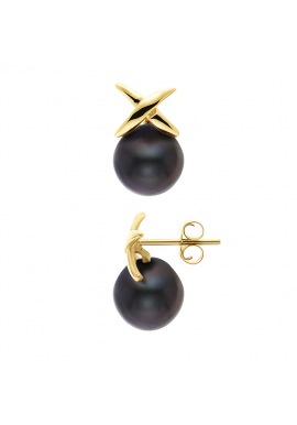 Boucles d'Oreilles - Motif Nœud  Or Jaune _x000D_