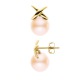 Boucles d'Oreilles - Motif Nœud  Or Jaune _x000D_