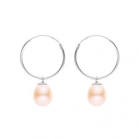 Boucles d'Oreilles en Or Blanc _x000D_