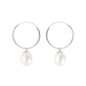 Boucles d'Oreilles en Or Blanc