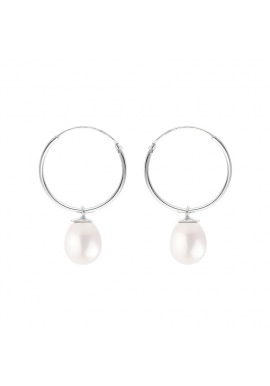 Boucles d'Oreilles en Or Blanc