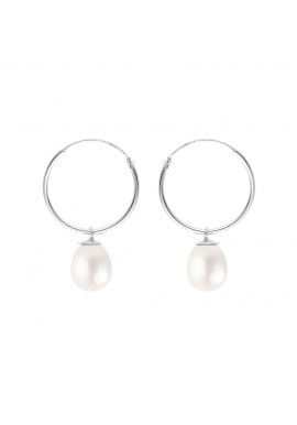 Boucles d'Oreilles en Or Blanc