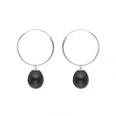 Boucles d'Oreilles en Or Blanc _x000D_