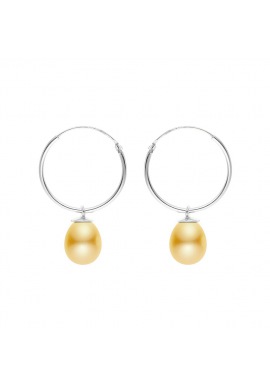 Boucles d'Oreilles en Or Blanc_x000D_