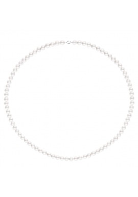 Collier de Perles Fermoir Or Blanc