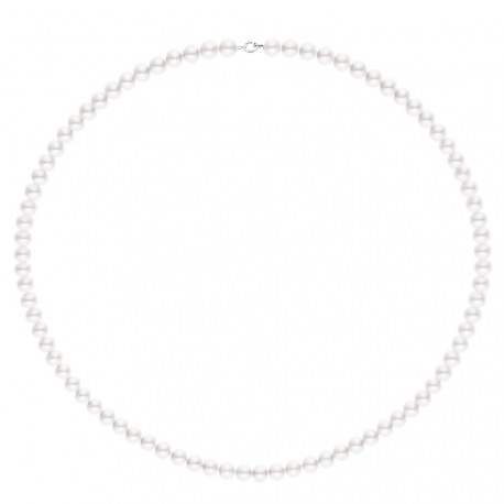 Collier de Perles Fermoir Or Blanc