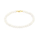 Bracelet Rang de Perles  - Fermoir Mousqueton Or Jaune