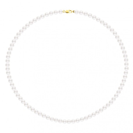 Collier de Perles Fermoir Mousqueton Or Jaune
