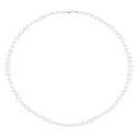 Collier de Perles Fermoir Mousqueton Or Blanc