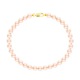 Bracelet Rang de Perles  - Fermoir Mousqueton Or Jaune