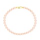 Bracelet Rang de Perles  - Fermoir Mousqueton Or Jaune