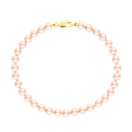 Bracelet Rang de Perles  - Fermoir Mousqueton Or Jaune