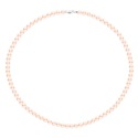 Collier de Perles Fermoir Mousqueton Or Blanc