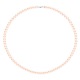 Collier de Perles Fermoir Mousqueton Or Blanc