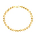 Bracelet Rang de Perles  - Fermoir Mousqueton Or Jaune