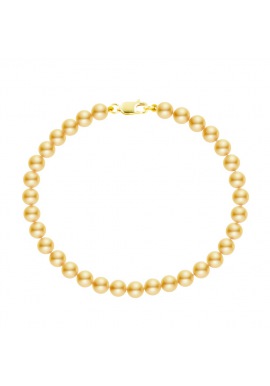 Bracelet Rang de Perles  - Fermoir Mousqueton Or Jaune