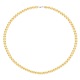 Collier de Perles Fermoir Mousqueton Or Blanc