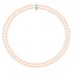 Collier Double Rang Prestige de   - Fermoir Cylindrique Argent Massif