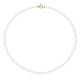 Collier Rang de Perles  Fermoir Anneau Marin Or Jaune