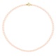 Collier Rang de Perles  Fermoir Anneau Marin Or Jaune