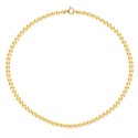 Collier Rang de Perles  Fermoir Anneau Marin Or Jaune