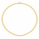 Collier Rang de Perles  Fermoir Anneau Marin Or Jaune