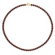 Collier Rang de Perles  Fermoir Anneau Marin Or Jaune
