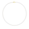 Collier Rang Princesse en   - Fermoir Anneau Marin Or Jaune