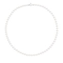 Collier Rang Princesse en   - Fermoir Anneau Marin Or Blanc