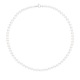 Collier Rang Princesse en   - Fermoir Anneau Marin Or Blanc