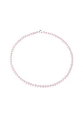 Collier Rang Princesse en   - Fermoir Anneau Marin Or Blanc