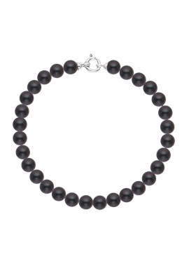 Bracelet Rang de Perles  - Fermoir Anneau Marin Or Blanc