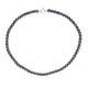 Collier Rang Princesse en   - Fermoir Anneau Marin Or Blanc