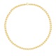 Collier Rang Princesse en   - Fermoir Anneau Marin Or Jaune