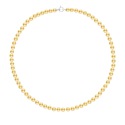 Collier Rang Princesse en   - Fermoir Anneau Marin Or Blanc