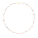 Collier Rang Princesse en   - Fermoir Anneau Marin Or Jaune