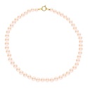 Collier Rang Princesse  - Fermoir Anneau Marin Or Jaune