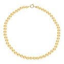 Collier Rang Princesse  - Fermoir Anneau Marin Or Jaune