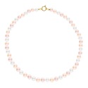 Collier Rang Princesse  - Fermoir Anneau Marin Or Jaune