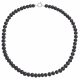 Collier Rang Princesse 50 cm  - Fermoir Anneau Marin Or Blanc